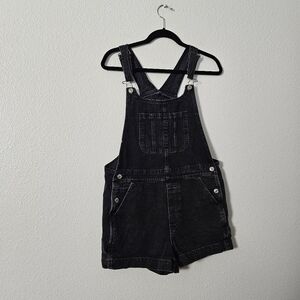 AE Black Denim Overalls Sz S